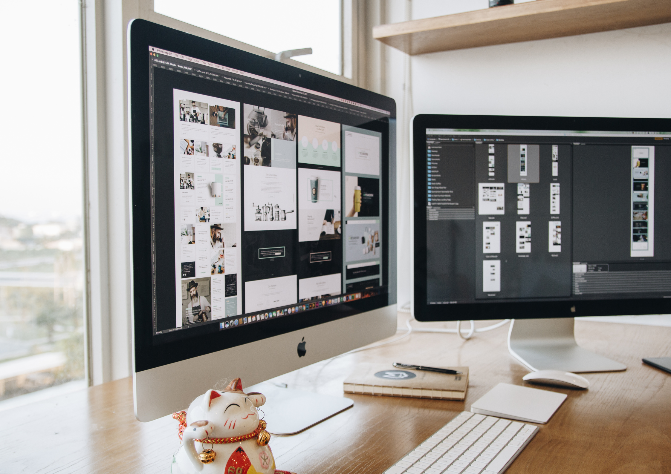 Modern responsive website design mockup displayed on multiple devices showing clean interface, user-friendly navigation, and contemporary visual design for an e-commerce platform